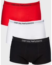 Emporio Armani - 3-pack Trunks - Lyst
