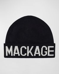 Mackage - Kiko Wool-knit Logo Beanie Hat - Lyst