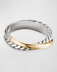 David Yurman - Crossover Ring W/ 18k Gold - Lyst