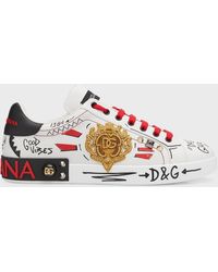 Dolce & Gabbana - Lace-up Low-top Sneakers - Lyst