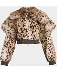 AKNVAS - Valde Faux Fur Bomber Jacket - Lyst