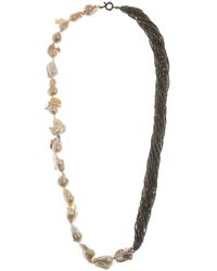 M.c.l  Matthew Campbell Laurenza - Half Baroque Pearl & Spinel Necklace - Lyst