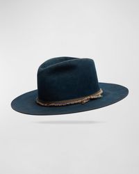 Worth & Worth by Orlando Palacios - Hand-Dyed Beaver Felt Fedora Hat - Lyst