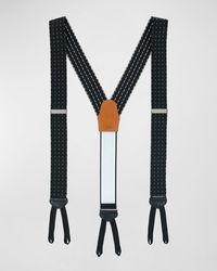 Trafalgar - Formal Pindot Silk Suspender Braces - Lyst