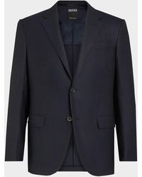 ZEGNA - Solid Trofeo Wool Regular-fit Blazer Jacket - Lyst