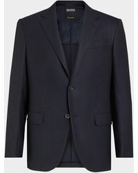 ZEGNA - Solid Trofeo Wool Regular-fit Blazer Jacket - Lyst