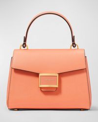 Kate Spade - Katy Small Textured Leather Top-Handle Bag - Lyst