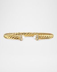 David Yurman - Cablespira Flex Bracelet With Gemstones And Diamonds - Lyst