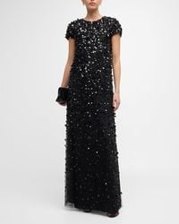 Carolina Herrera - Embellished Sequin Gown - Lyst