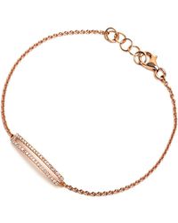 Bridget King Jewelry - 14k Open Bar Diamond Bracelet - Lyst