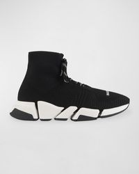 Balenciaga - Speed 2.0 Lace-up Knit Runner Sneakers - Lyst