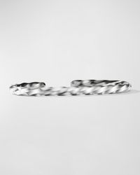 David Yurman - Cable Edge Cuff Bracelet In Silver, 5.5mm - Lyst