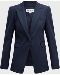 Argent - Single-Button Seasonless Wool Blazer - Lyst