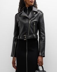 A.L.C. - Monroe Leather Moto Jacket - Lyst