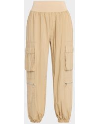 Cinq À Sept - Genevive Satin Cargo Jogger Pants - Lyst