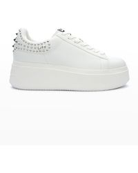 ash moby bicolor platform sneakers