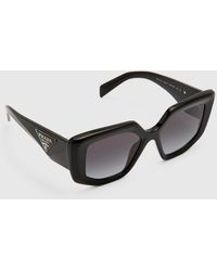 Prada - Logo Emblem Acetate Cat-Eye Sunglasses - Lyst