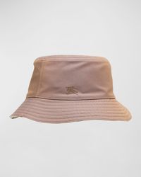 Burberry - Check-Lined Reversible Bucket Hat - Lyst