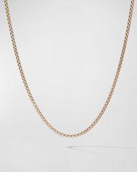 David Yurman - 18K 2.7Mm Small Box Chain Necklace, 20" - Lyst