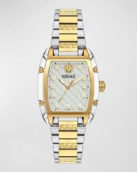 Versace - Dominus Ip Two-Tone Bracelet Watch, 44.8Mm X 36Mm - Lyst