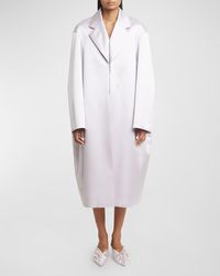 Givenchy - Lighter Oversized Cocoon Silk Coat - Lyst