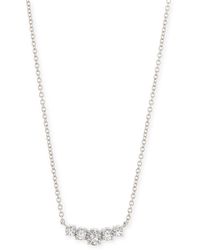 Fantasia by Deserio - Graduated Round Cz Pendant Necklace - Lyst