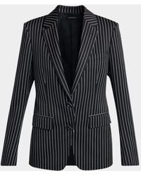 Tom Ford - Pinstripe Wool Single-Breasted Blazer Jacket - Lyst