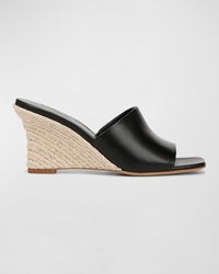 Vince - Pia Leather Wedge Espadrille Sandals - Lyst