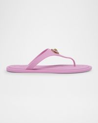 Versace - Alia Medusa Rubber Thong Sandals - Lyst