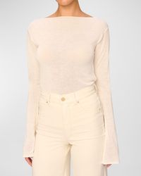 DL1961 - Long-Sleeve Boat-Neck Top - Lyst