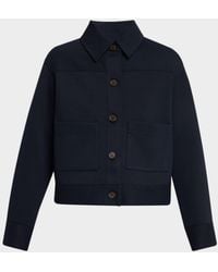 Vince - Cropped Patch Pocket Jacket - Lyst