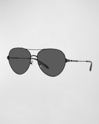 Tory Burch - Eleanor Metal Pilot Sunglasses - Lyst