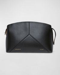 Victoria Beckham - Zip Leather Clutch Bag - Lyst