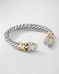 David Yurman - Petite Helena Ring With Diamonds And 18k Gold, 2.5mm - Lyst