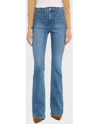 Veronica Beard - Beverly Skinny Flare Patch Pocket Jeans - Lyst