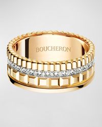 Boucheron - Quatre Radiant 18K Band Diamond Ring - Lyst