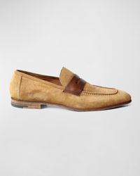 Jo Ghost - Suede-leather Penny Loafers - Lyst