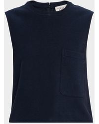 Twp - Cropped French Terry Muscle Tank - Lyst