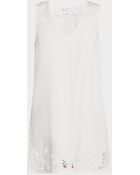 Rag & Bone - Featherweight Belle Eyelet Mini Dress - Lyst