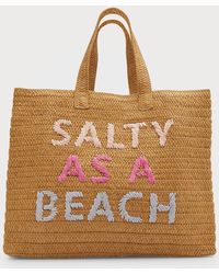 btb los angeles straw tote