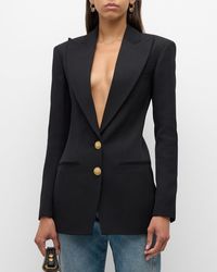 Balmain - Two-Button Fitted Blazer Jacket - Lyst