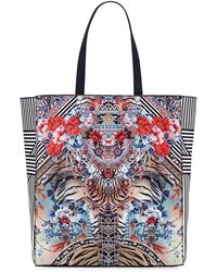 mixed bag beach tote
