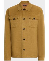 Kiton - Apos;S Wool And Cashmere Two-Pocket Overshirt - Lyst