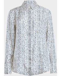 Altuzarra - Chika Silk Button-Front Top - Lyst