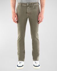 Jacob Cohen - Bard Slim-Fit Stretch Denim 5-Pocket Pants - Lyst