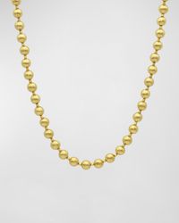 Gurhan - 24k Yellow Gold Beaded Necklace - Lyst