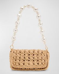 BTB Los Angeles - Shiloh Flap Woven Clutch Bag - Lyst