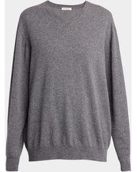 The Row - Ligeia V-Neck Cashmere Sweater - Lyst