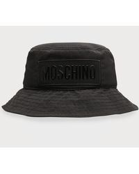 Moschino - Tonal Logo Nylon Bucket Hat - Lyst
