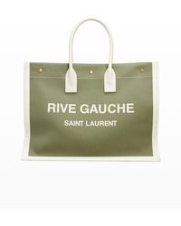 Saint Laurent Rive Gauche Smooth Leather Large Tote Bag - Camel – Kith